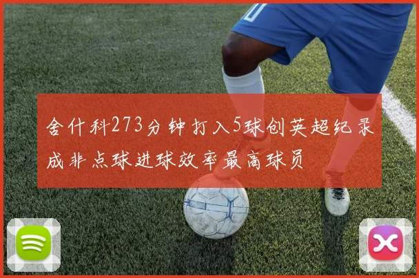 舍什科273分钟打入5球创英超纪录成非点球进球效率最高球员